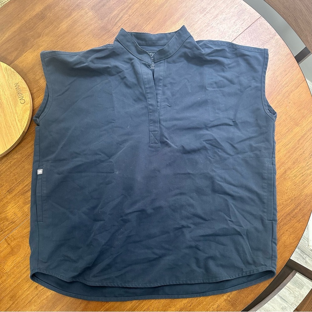 Figs Scrubs- Rafaela Oversized Scrub Top- Size Medium